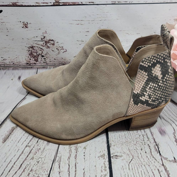 dolce vita snakeskin booties